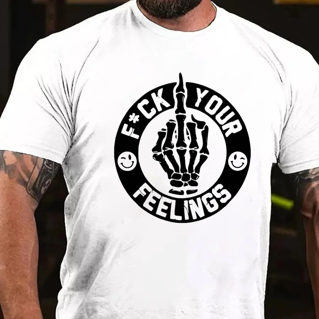 F Your Feelings Men's Short Sleeve  Printed T-shirt-