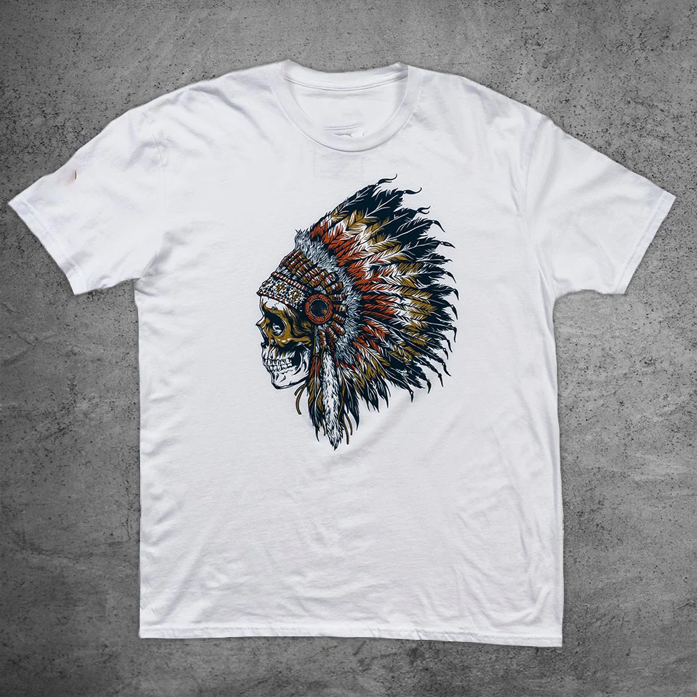 CHIEF Men's Short Sleeve  Printed T-shirt-