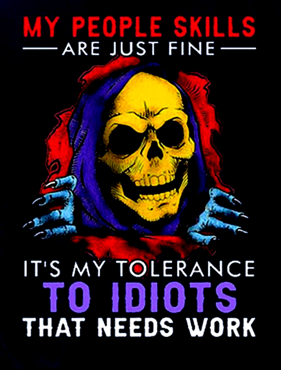 My People Skills Are Just Fine Men's Short Sleeve  Printed T-shirt-