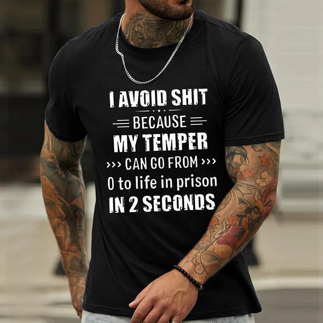 I Avoid Shit Because My Temper Can Go From 0 To Life In Prison In 2 Se