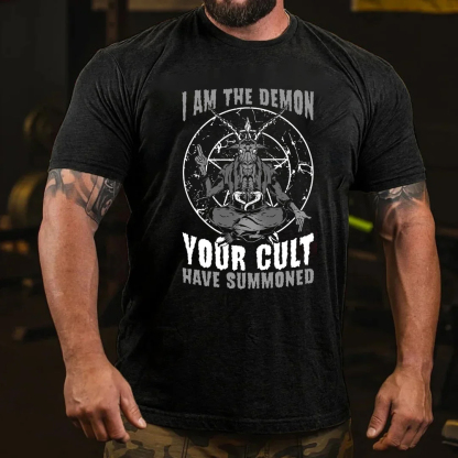 I Am The Demon Your Cult Have Summoned Men's Short Sleeve  Printed T-shirt-