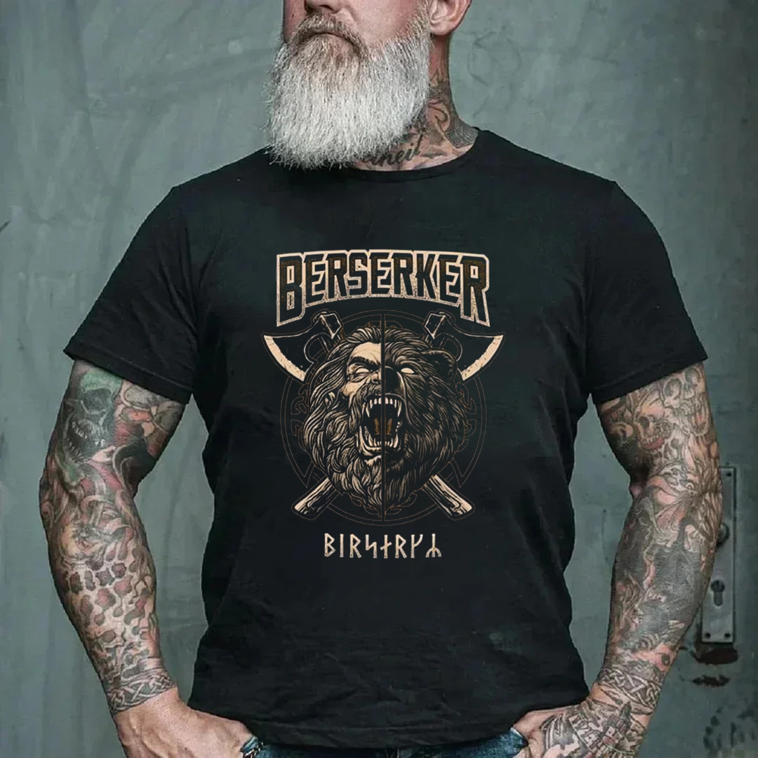 Berserker Men's Short Sleeve  Printed T-shirt-