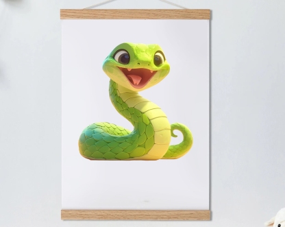 Chinese Lunar New Year Of The Snake 2025 Animals Baby Gift Personalized Mural Baby & Children's Room Gift Cute Snake Ver