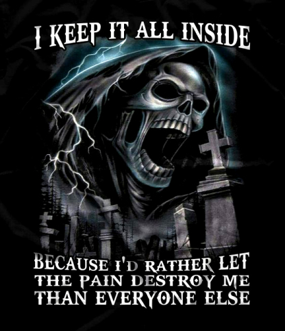 I Keep It All Inside Men's Short Sleeve  Printed T-shirt-