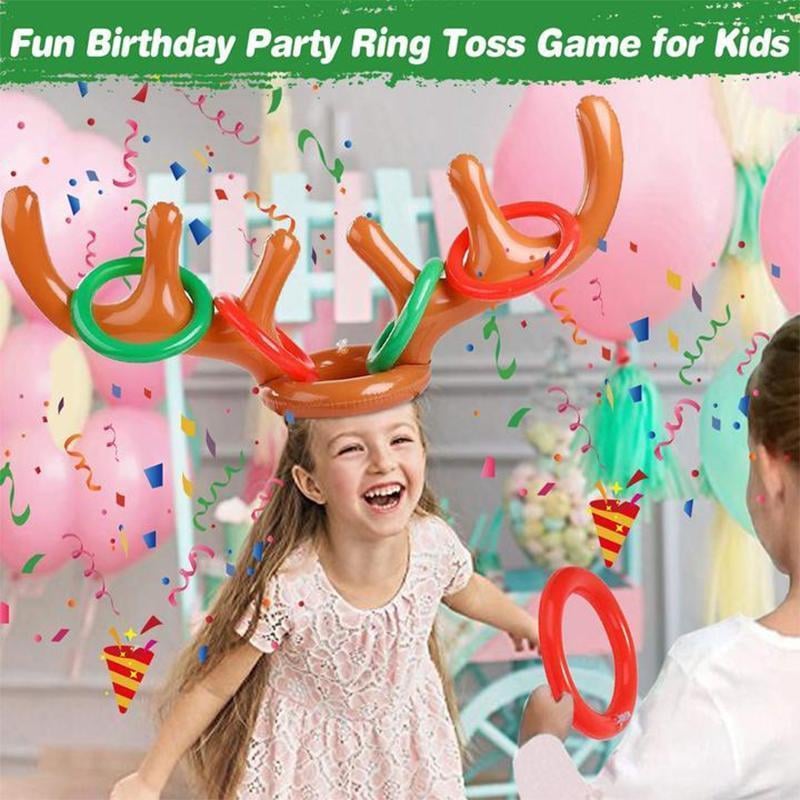 🎄Early Christmas Sale-Christmas Reindeer Antler Ring Toss Game