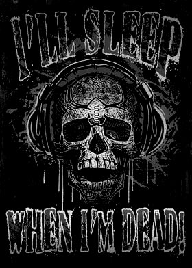 I Will Sleep When I'm Dead Men's Short Sleeve  Printed T-shirt-