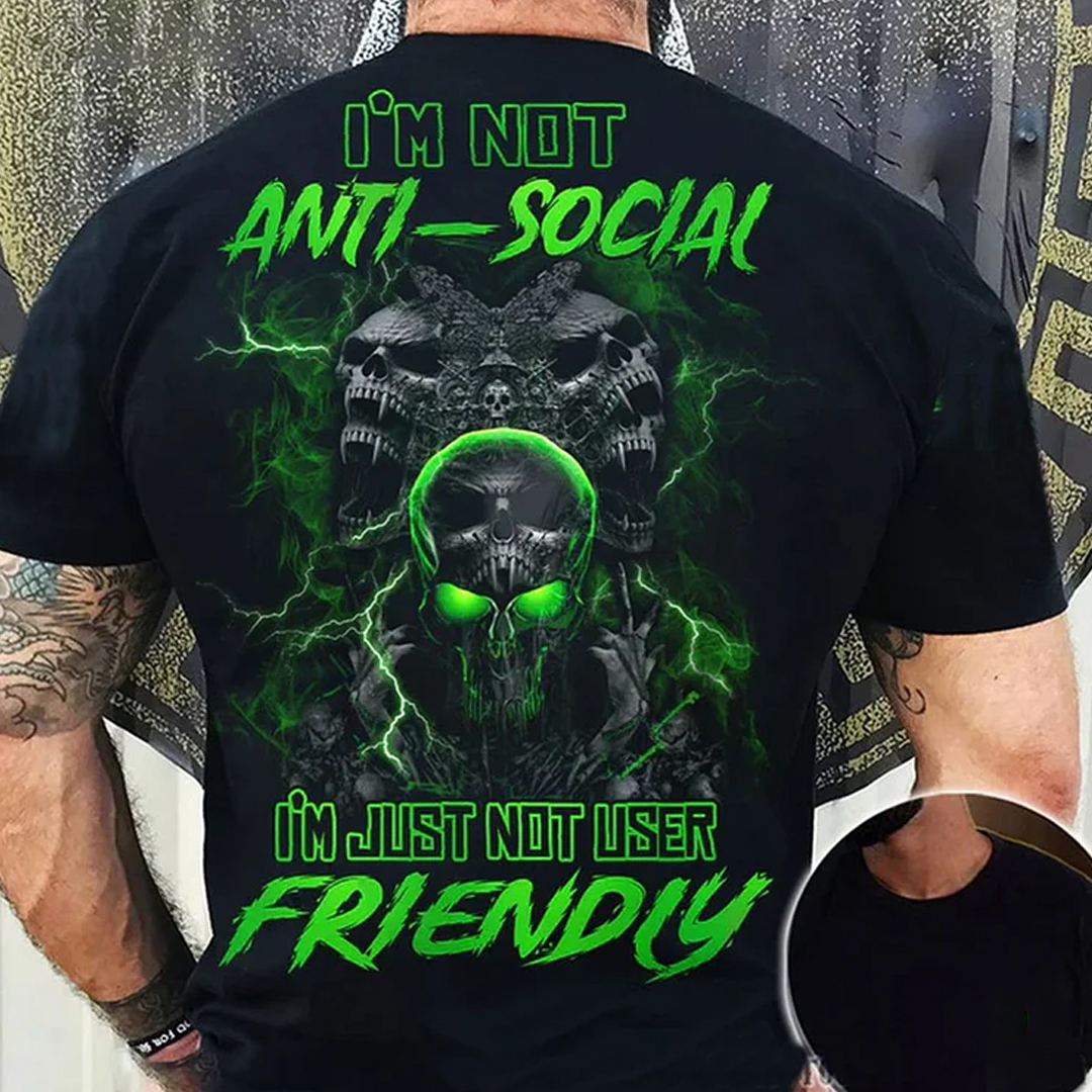 I'm Just Not User Friendly Men's Short Sleeve  Printed T-shirt-