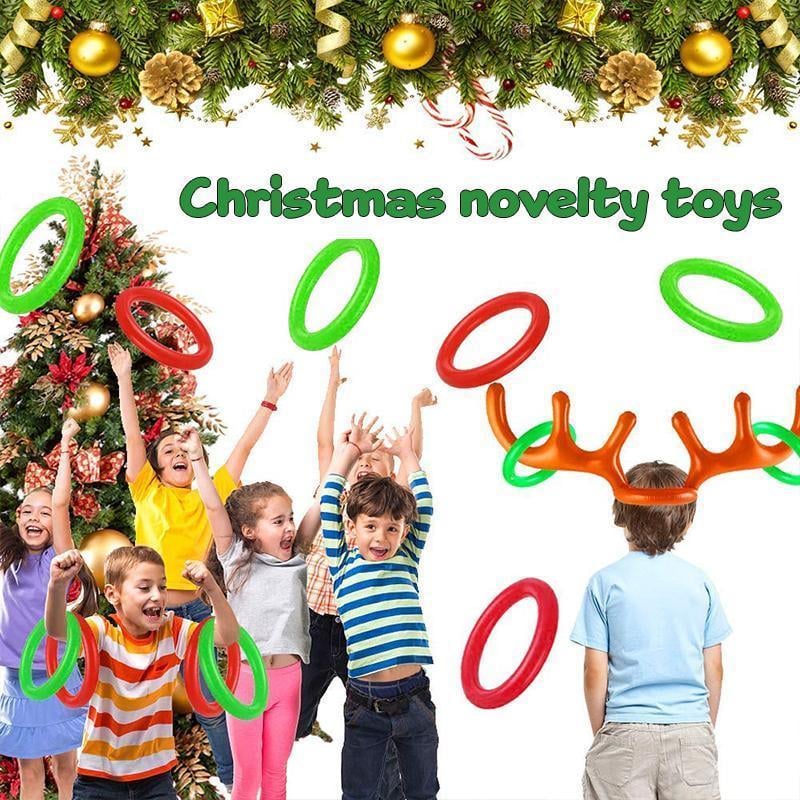 🎄Early Christmas Sale-Christmas Reindeer Antler Ring Toss Game