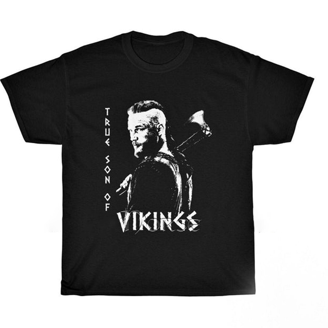 True Son Of Vikings Men's Short Sleeve  Printed T-shirt-