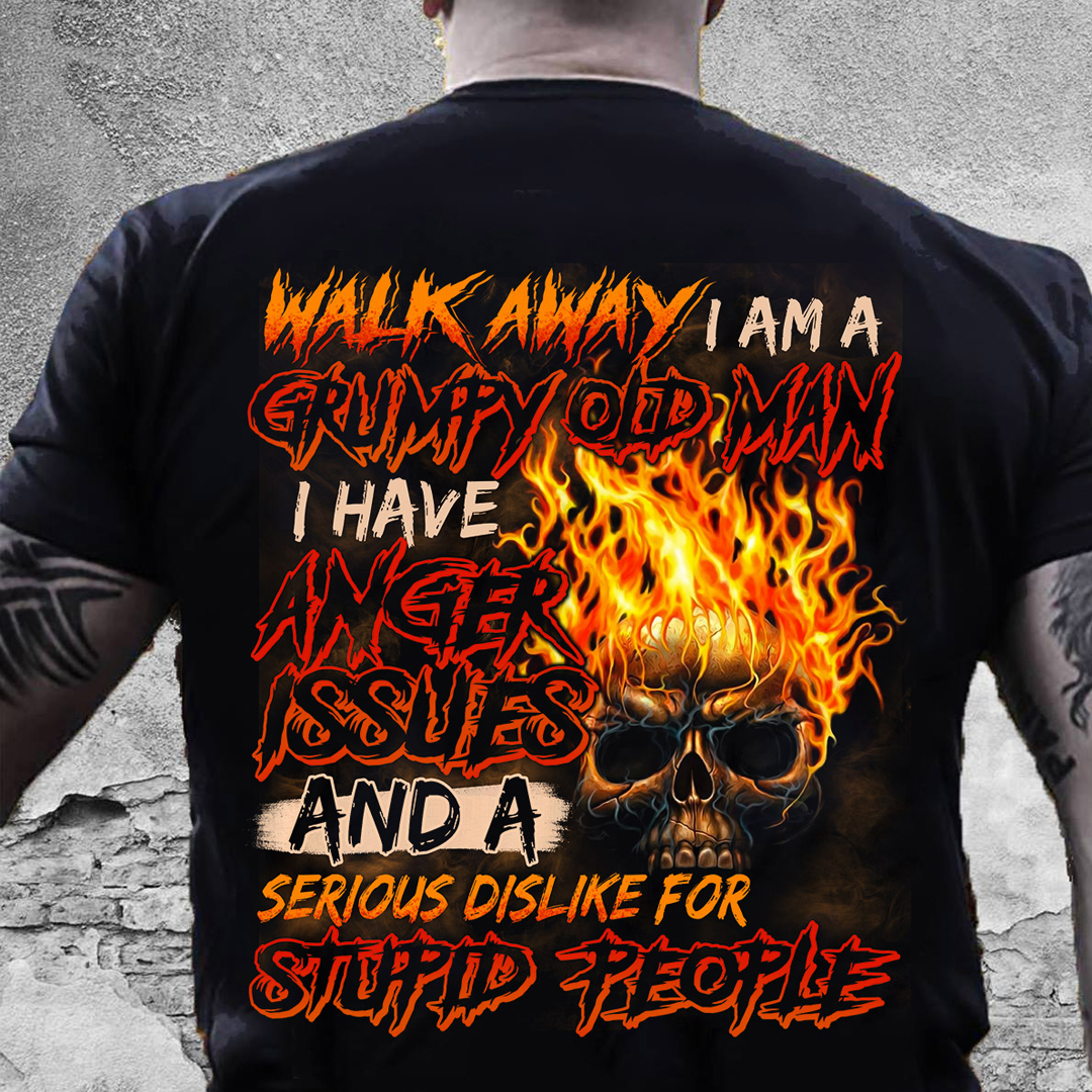 I Am Grumay Old Man Men's Short Sleeve  Printed T-shirt-