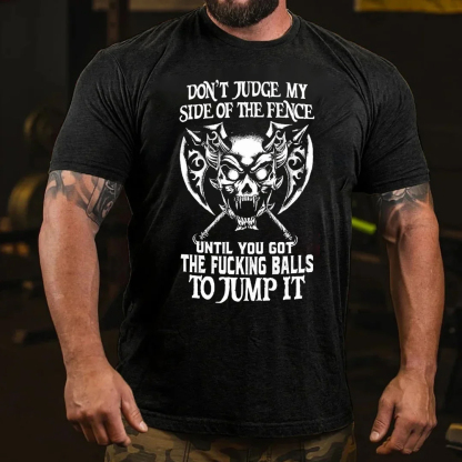 Don't Judge Me Men's Short Sleeve  Printed T-shirt-