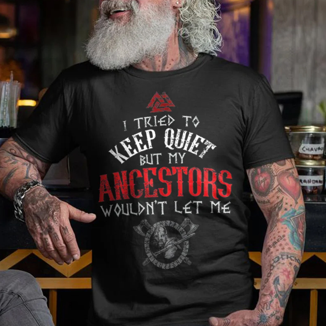 I Tried To Keep Quiet But Men's Short Sleeve  Printed T-shirt-