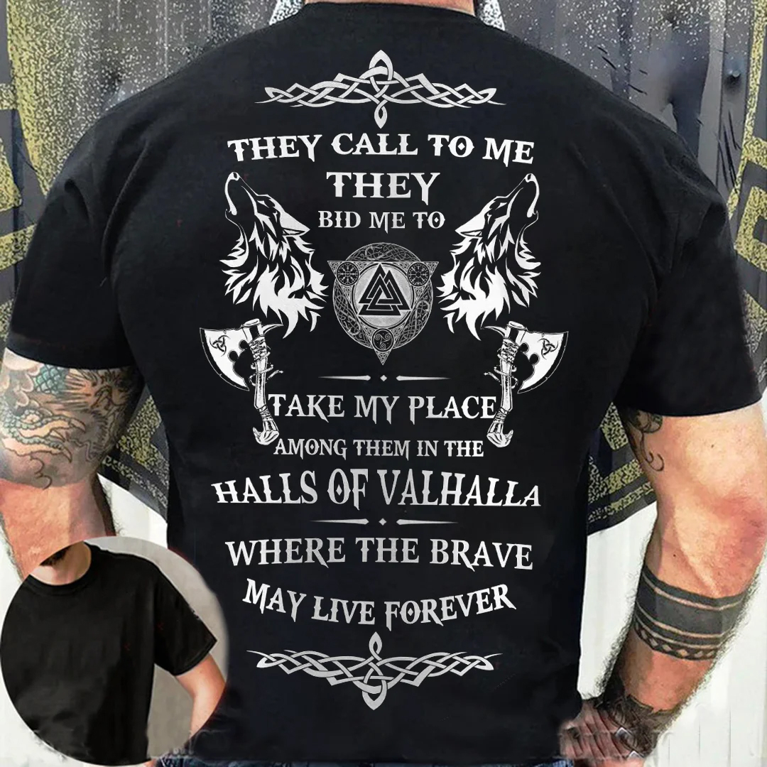 They Call To Me They Men's Short Sleeve  Printed T-shirt-