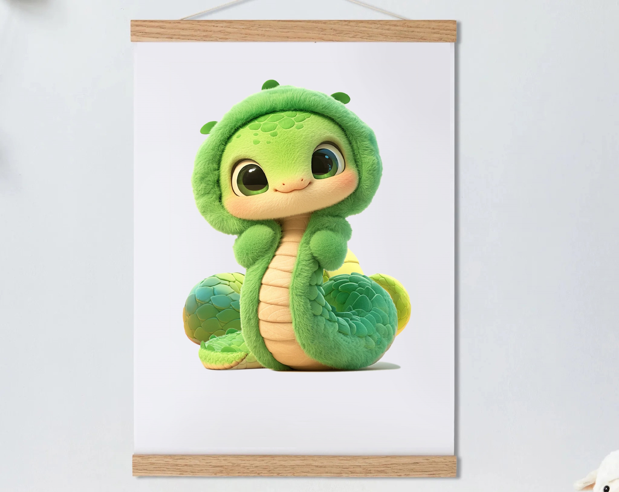 Chinese Lunar New Year Of The Snake 2025 Animals Baby Gift Personalized Mural Baby & Children's Room Gift Cute Snake Ver