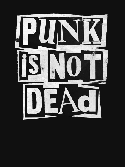 Punk Is Not Dead Men's Short Sleeve  Printed T-shirt-