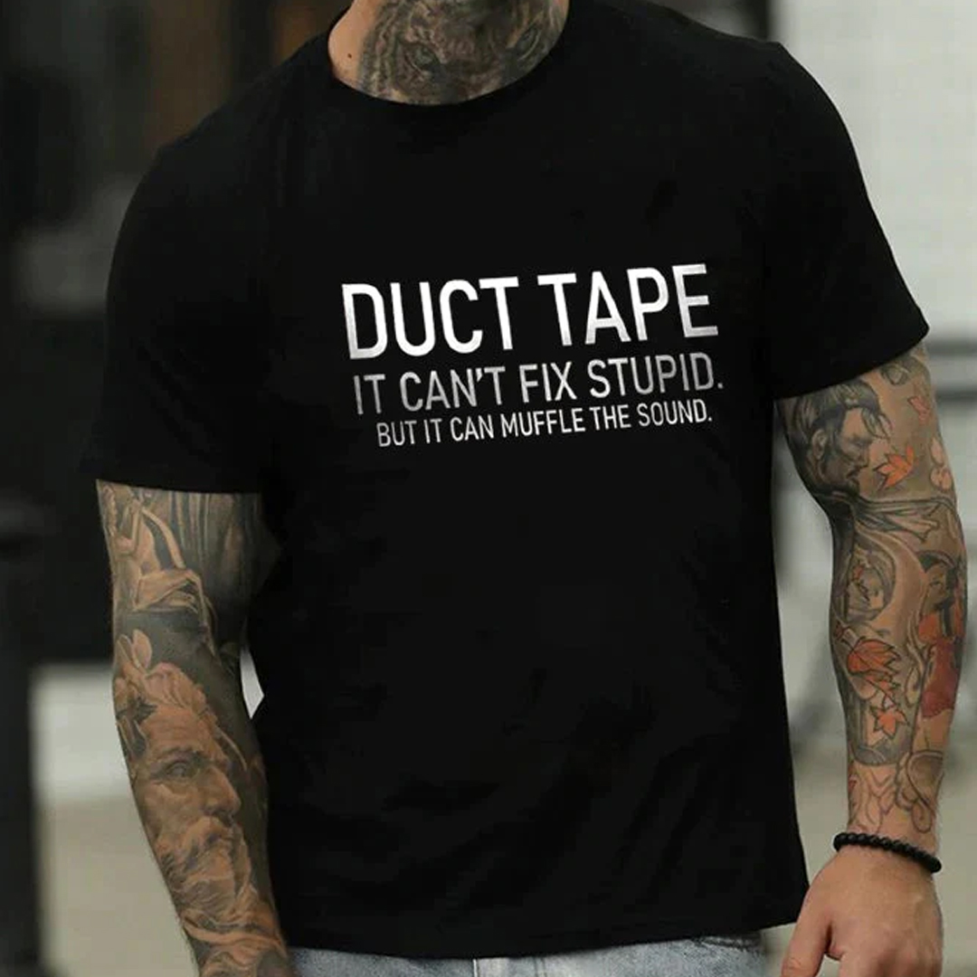 DUCT TAPE Men's Short Sleeve  Printed T-shirt-