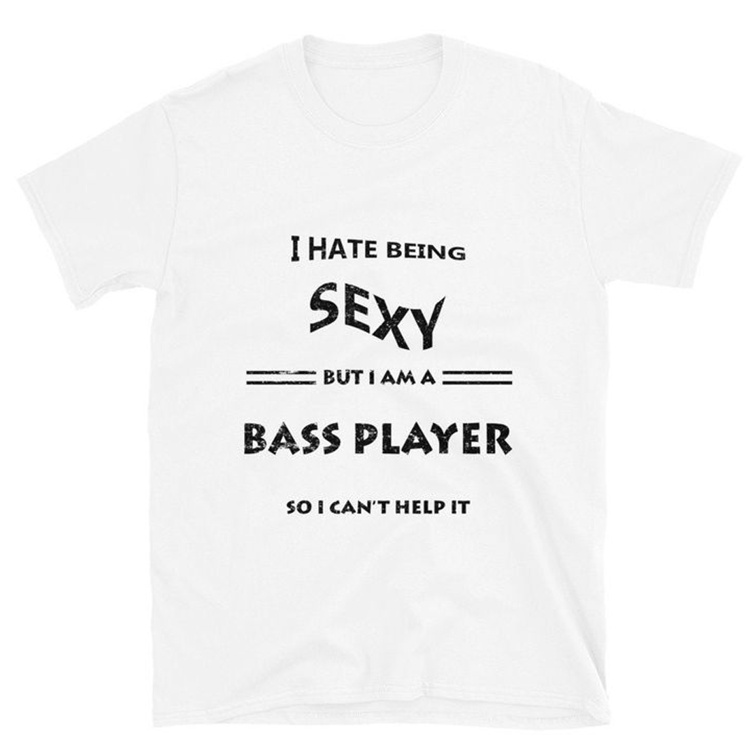 Bass Player Men's Short Sleeve  Printed T-shirt-