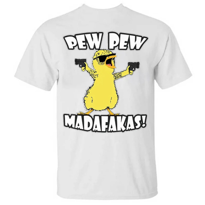 Pew Pew Madafakas! Men's Short Sleeve  Printed T-shirt-