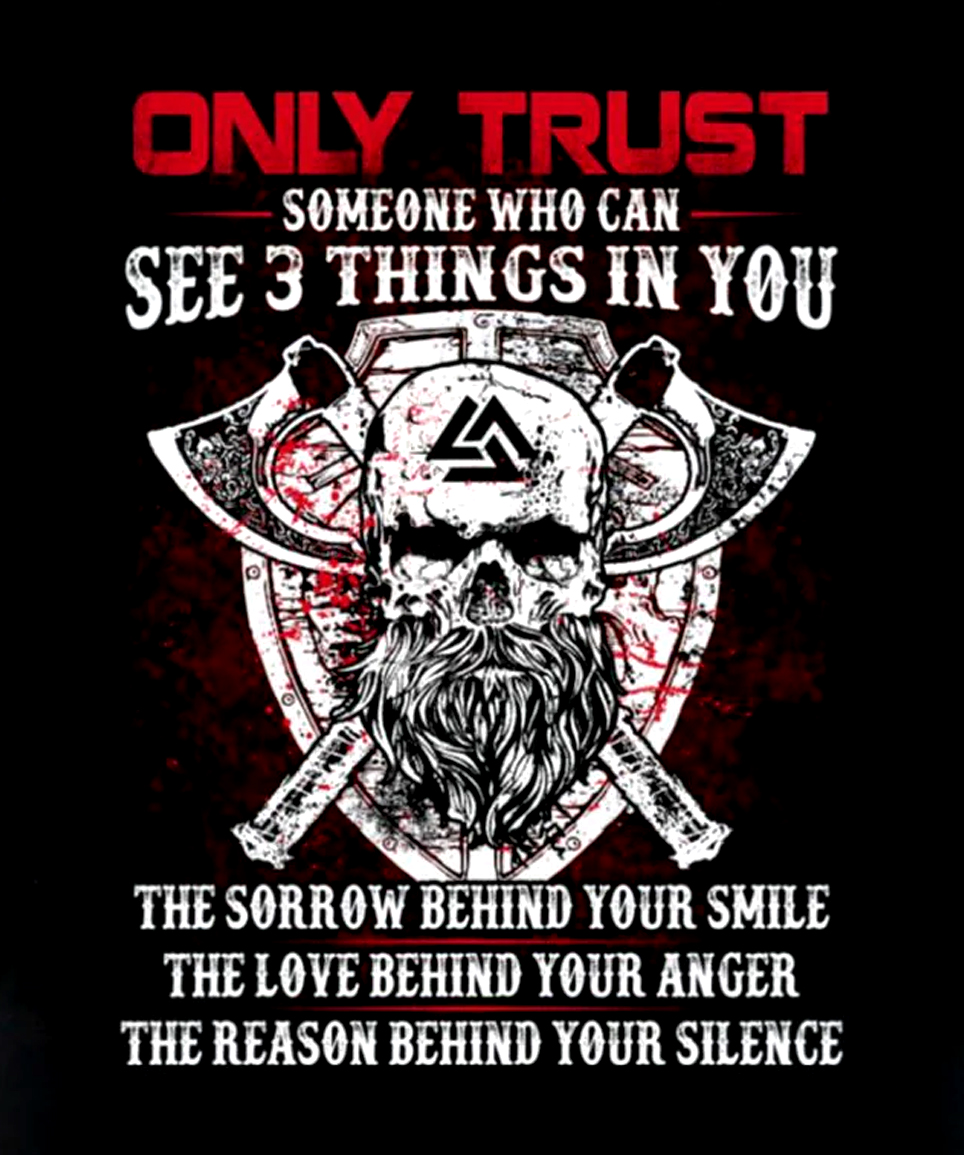 Only Trust Someone Vikings Men's Short Sleeve  Printed T-shirt-