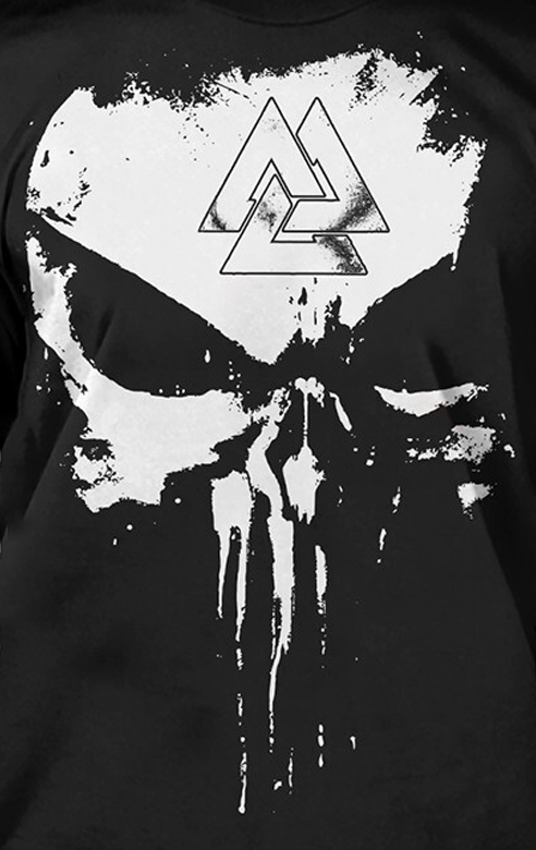 Skull Men's Short Sleeve  Printed T-shirt-