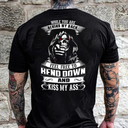 When You Are Behind My Back Feel Free To Bend Down Men's Short Sleeve  Printed T-shirt-