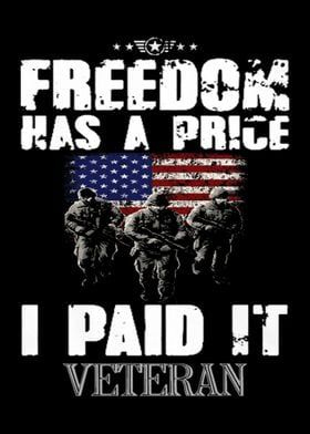 Freedom Has A Price Men's Short Sleeve  Printed T-shirt-