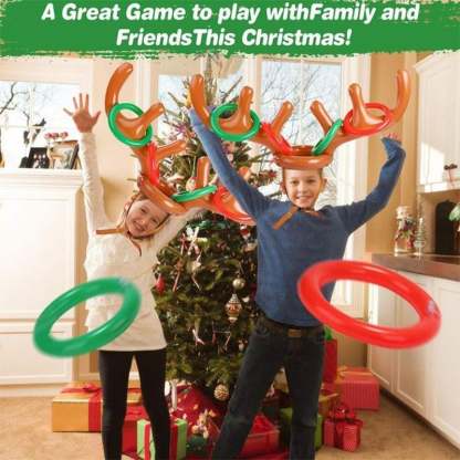 🎄Early Christmas Sale-Christmas Reindeer Antler Ring Toss Game