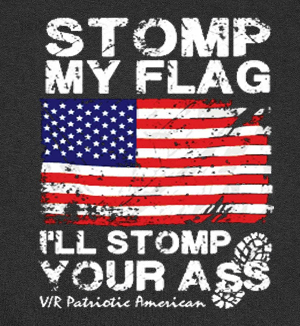 Stomp My Flag Men's Short Sleeve  Printed T-shirt-