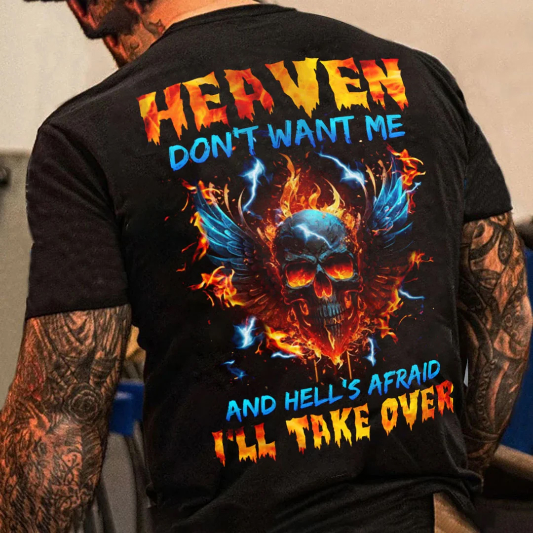 Heaven Don't Want Me Men's Short Sleeve  Printed T-shirt