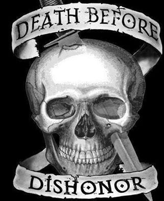 Death Before Dishonor Men's Short Sleeve  Printed T-shirt-