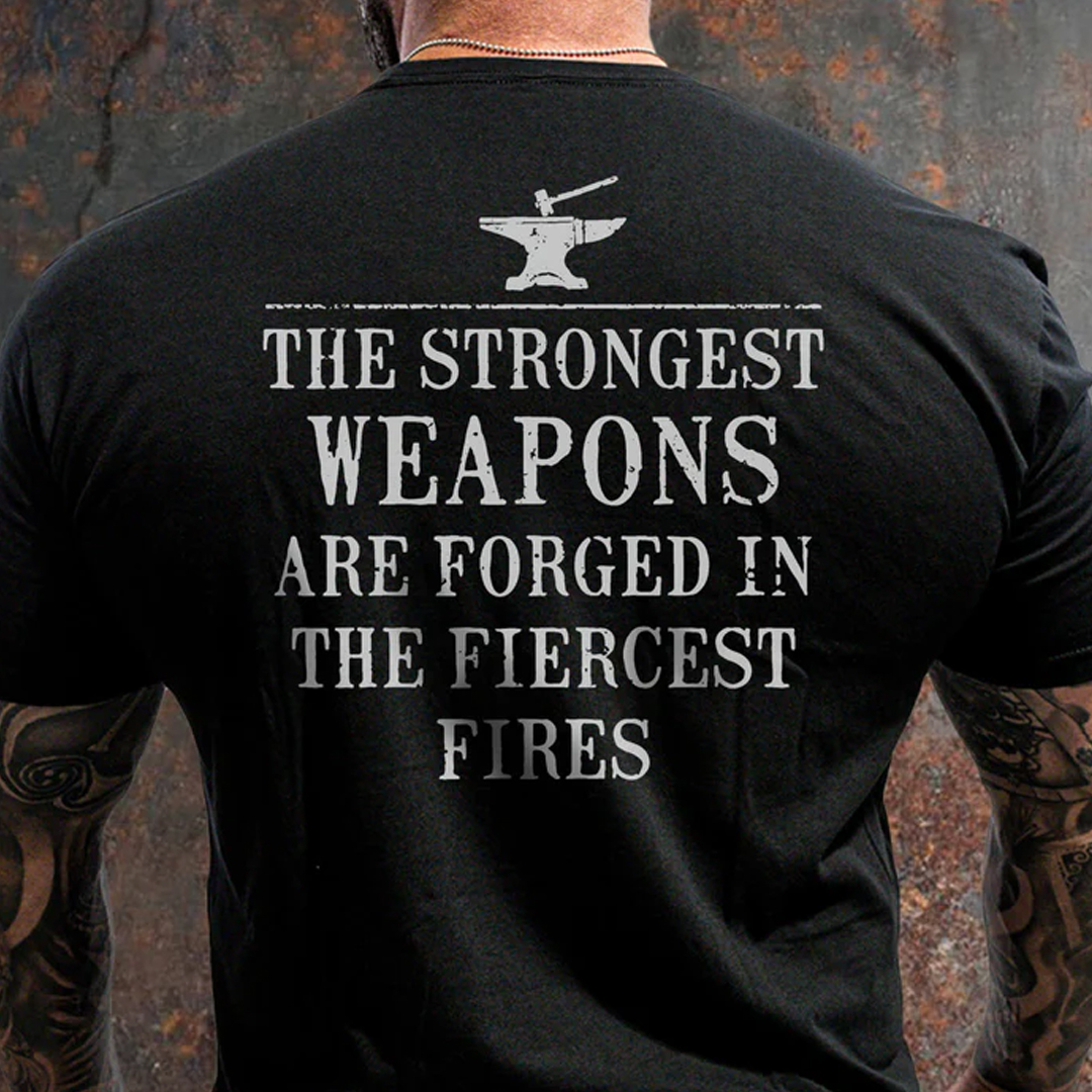 The Strongest Weapons Men's Short Sleeve  Printed T-shirt-