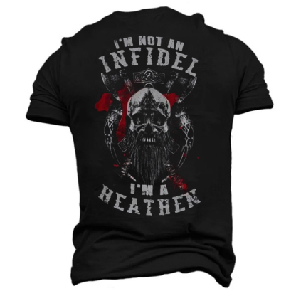 I Am Not A Infidel, I Am A Heathen Men's Short Sleeve  Printed T-shirt-