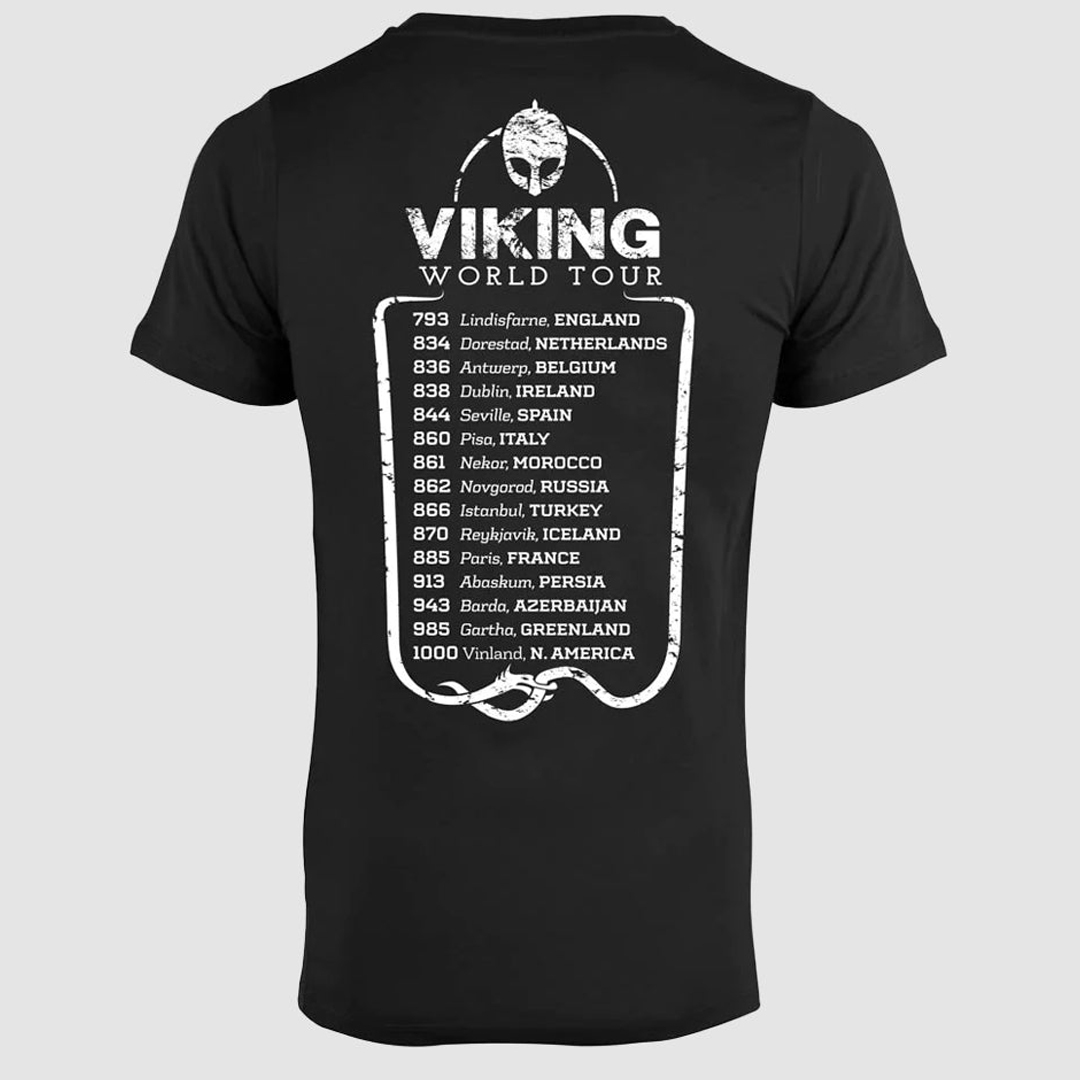 Viking World Tour Men's Short Sleeve  Printed T-shirt-