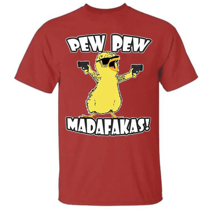 Pew Pew Madafakas! Men's Short Sleeve  Printed T-shirt-