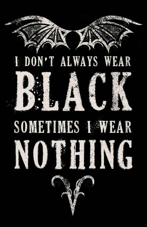 I Don't Always Wear Black  Sometimes I Wear Nothing Men's Short Sleeve  Printed T-shirt-