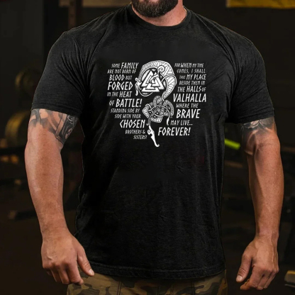 Viking VALHALLA Men's Short Sleeve  Printed T-shirt-
