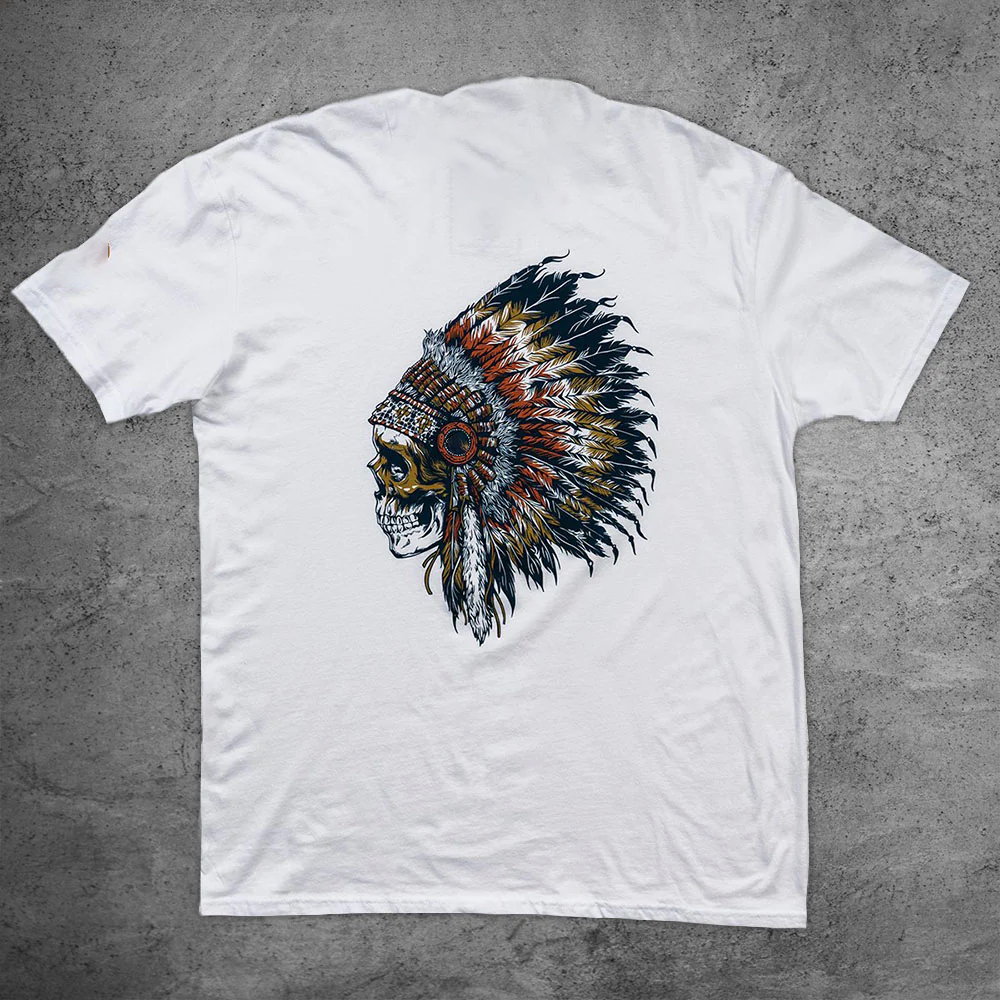 CHIEF Men's Short Sleeve  Printed T-shirt-