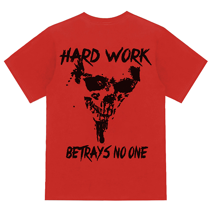 Hard Work Betrays No One Men's Short Sleeve  Printed T-shirt-