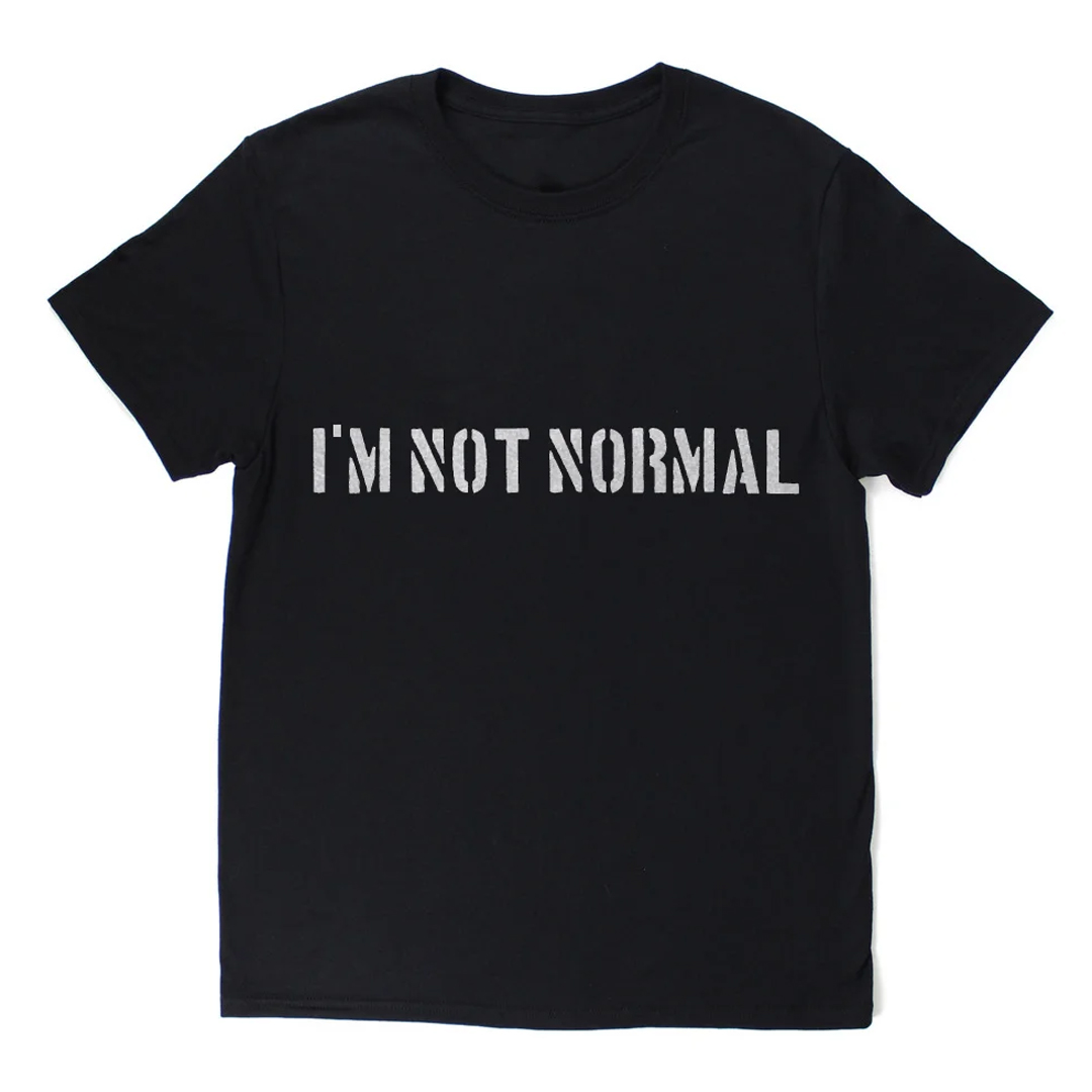 I'M Not Normal Men's Short Sleeve  Printed T-shirt-