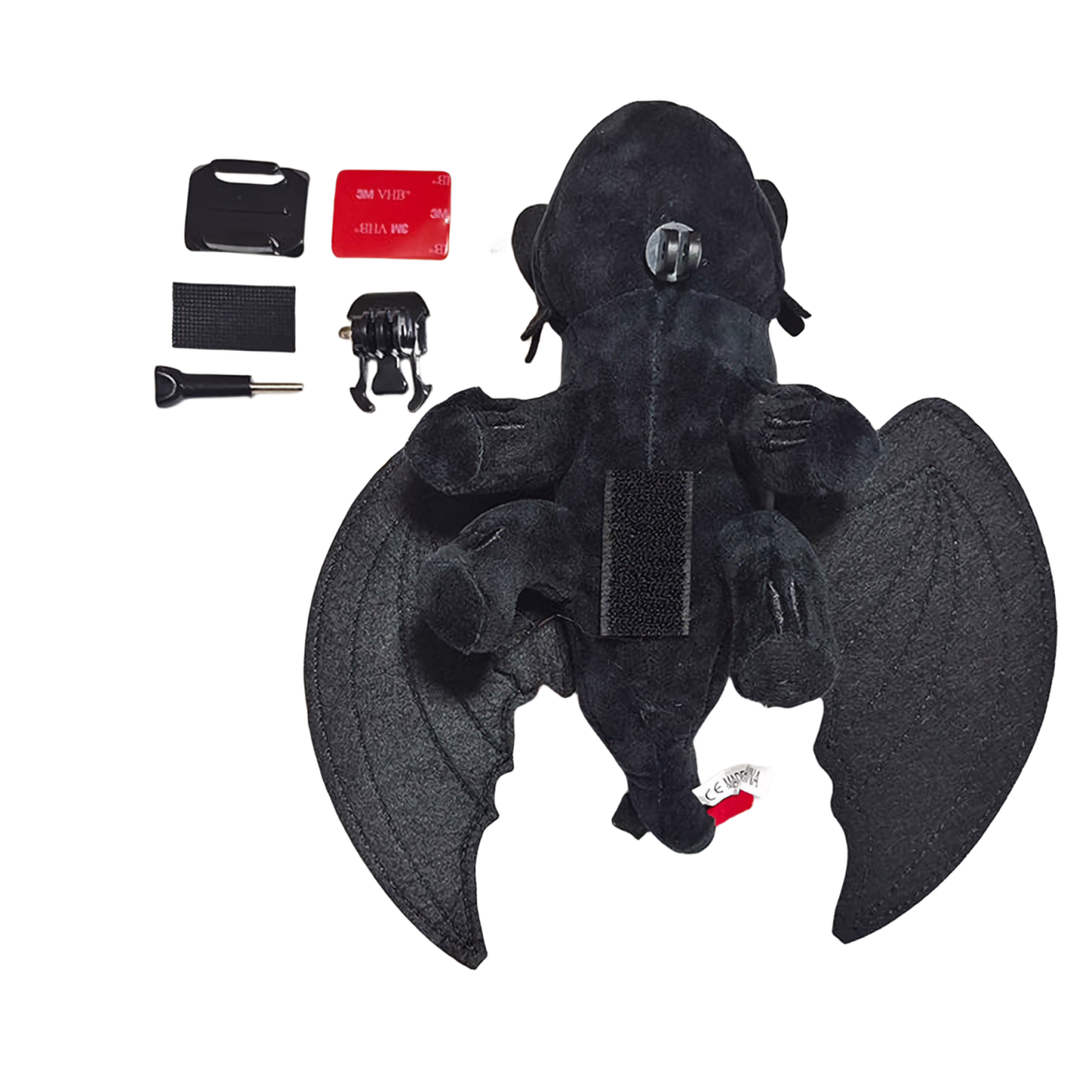 Adorable Winged Dinosaur Plush Dragon Car or Helmet Companion