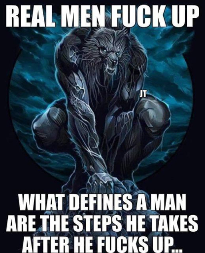 Real Men F Up Men's Short Sleeve  Printed T-shirt-