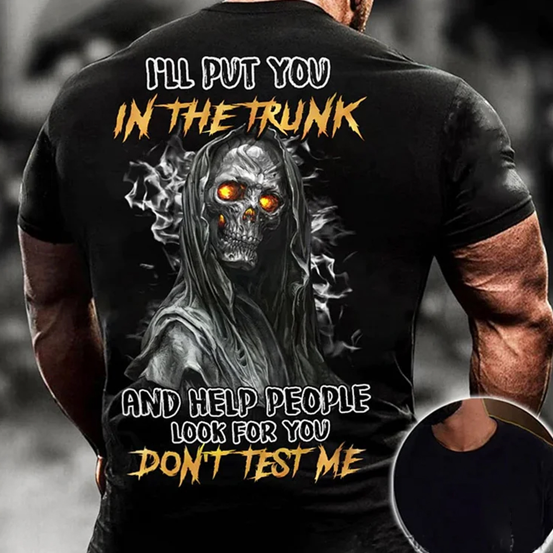 Don't Test Me Men's Short Sleeve Printed T-shirt-