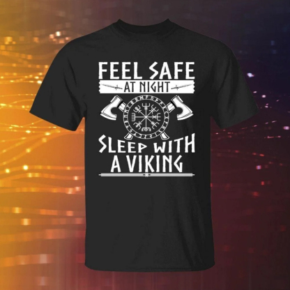 Feel Safe At Night Black Men's Short Sleeve  Printed T-shirt-