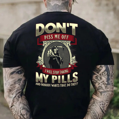 Don't Piss Me Of Men's Short Sleeve  Printed T-shirt-
