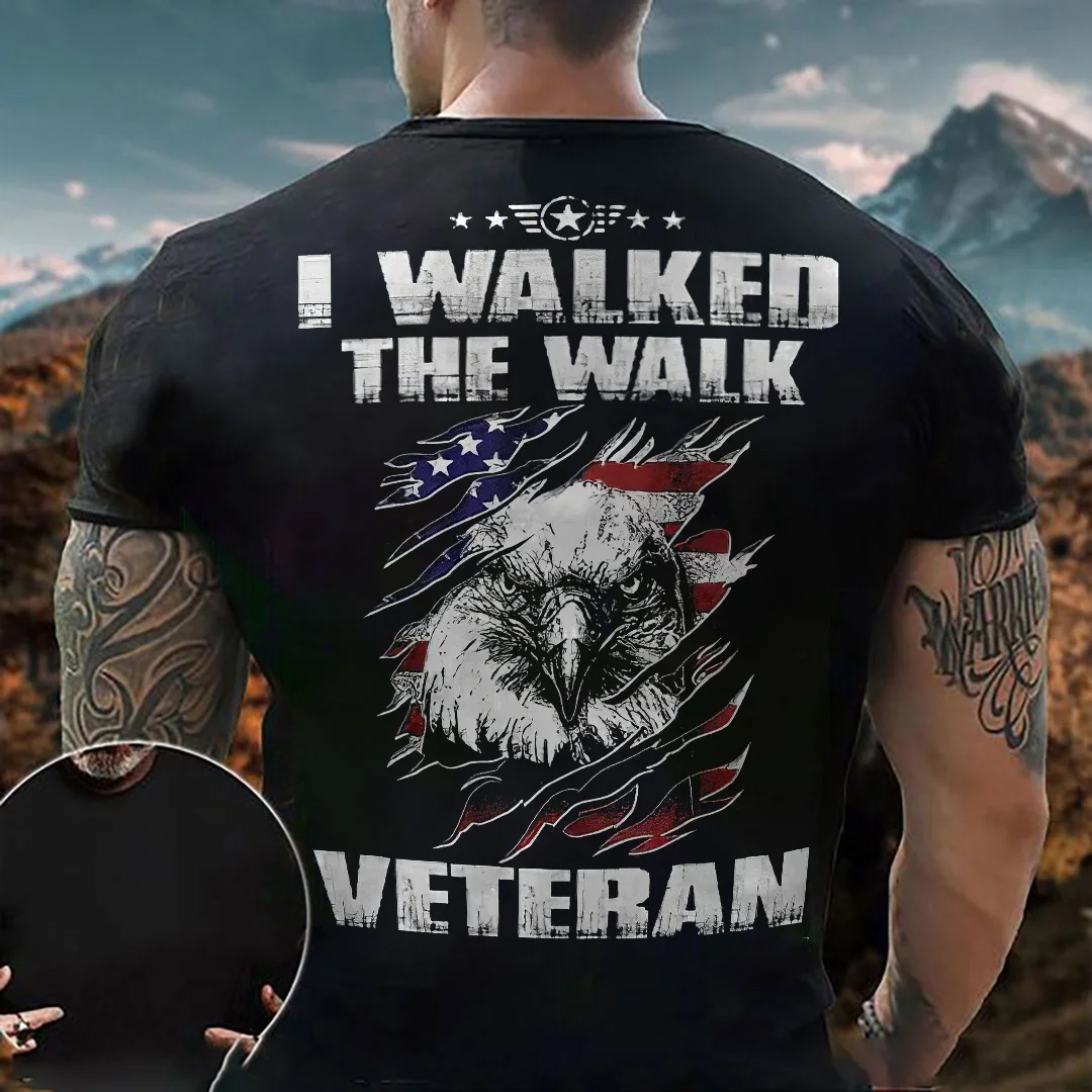 I Walked The Way Men's Short Sleeve  Printed T-shirt-