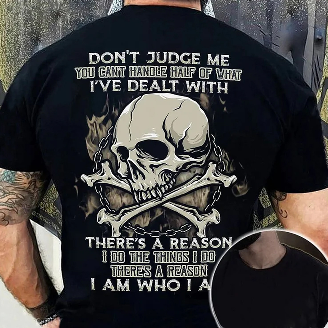 Don't Judge Me Men's Short Sleeve  Printed T-shirt-