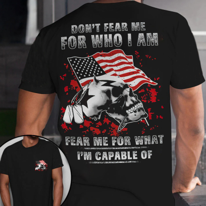 DON'T FEAR ME Print Men's Short Sleeve T-Shirt