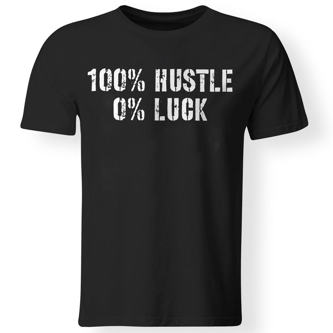 Vikings 100% Hustle 0% Luck Men's Short Sleeve  Printed T-shirt-