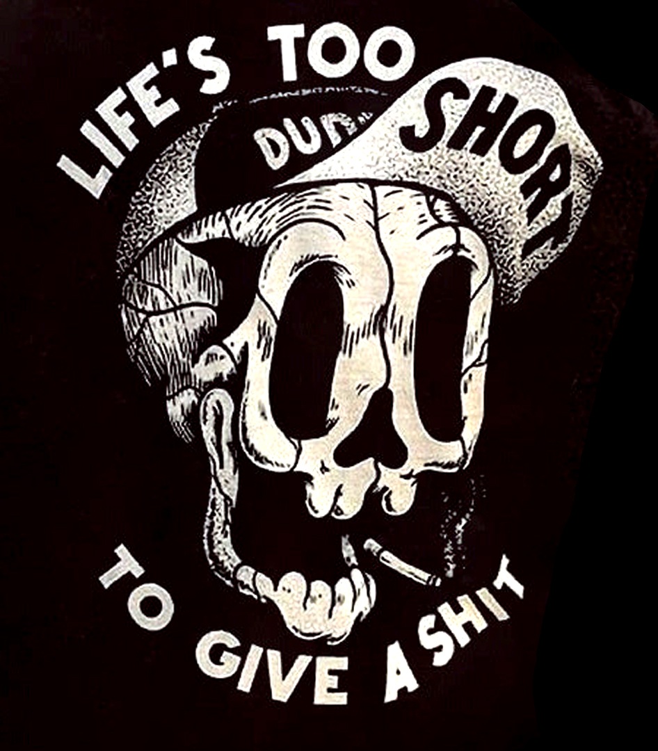 Life's Too Short To Give A Shit Men's Short Sleeve  Printed T-shirt-