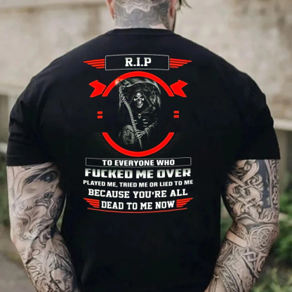 RIP Men's Short Sleeve  Printed T-shirt-